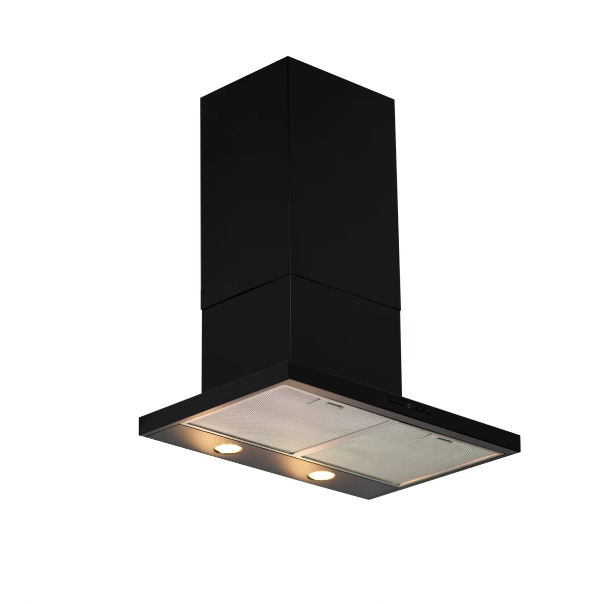 Vägghängd köksfläkt 60cm svart|SWEDLUXURY|Juno