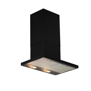 Vägghängd köksfläkt 60cm svart|SWEDLUXURY|Juno