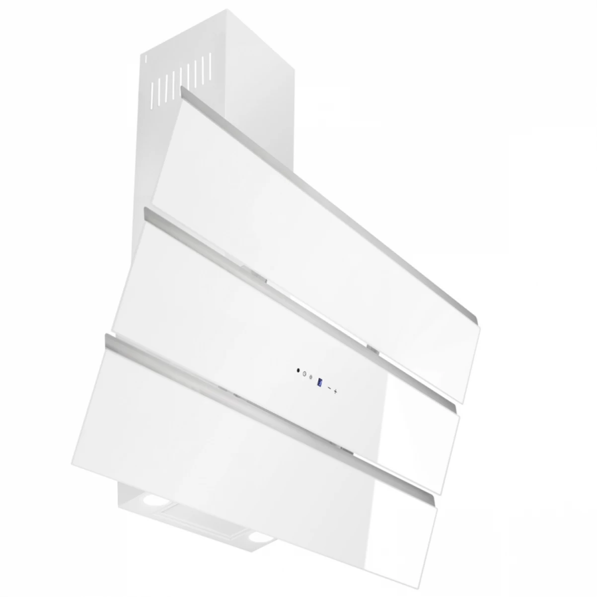 Vägghängd köksfläkt vit glas 60cm/80cm/90cm|SWEDLUXURY| Kaskade Lyx