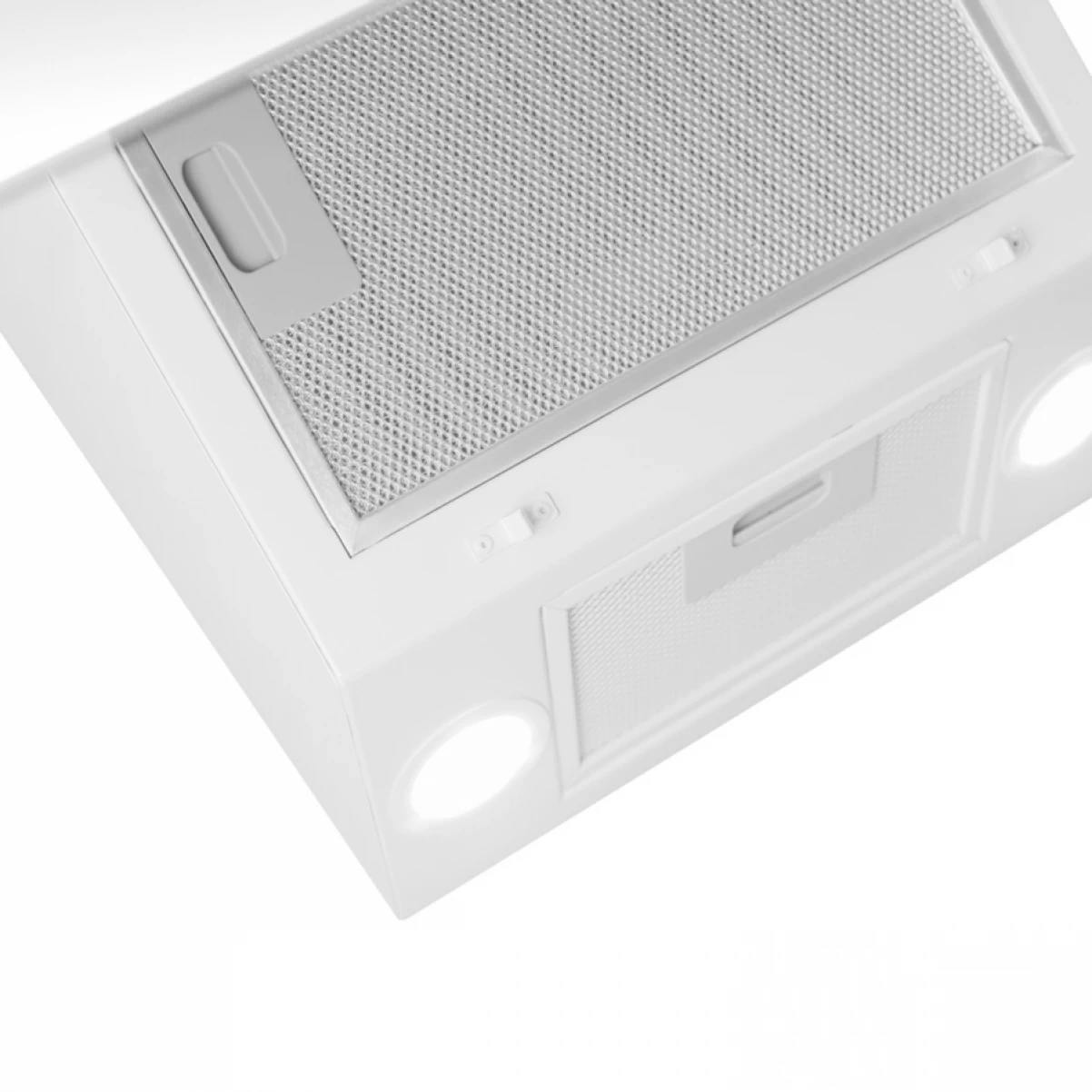 Vägghängd köksfläkt vit glas 60cm/80cm/90cm|SWEDLUXURY| Kaskade Lyx