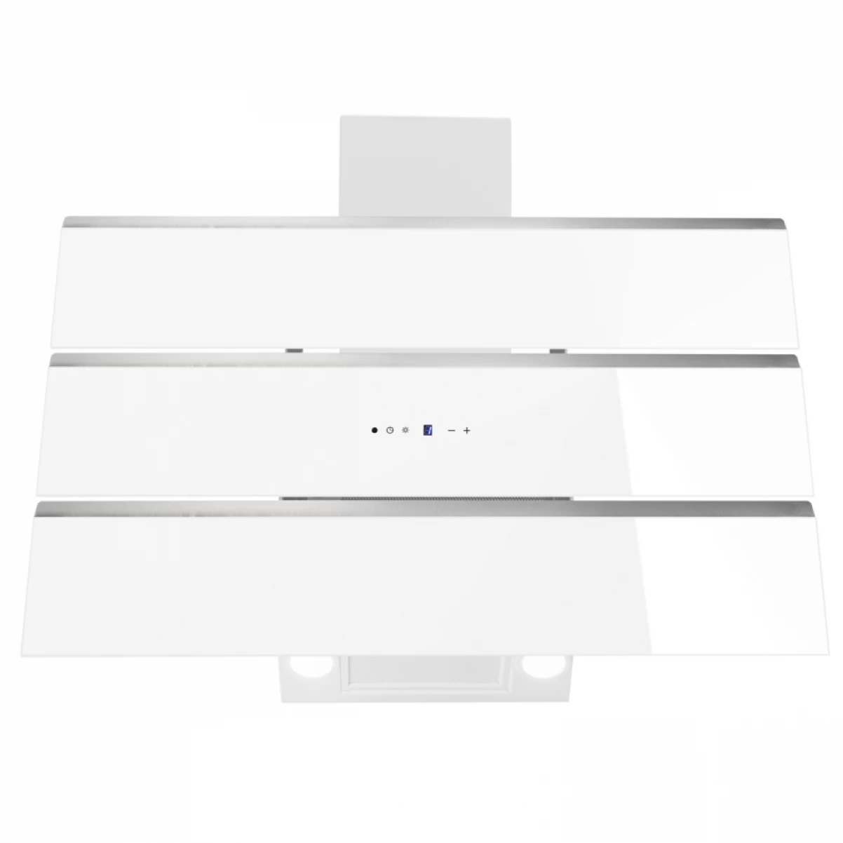 Vägghängd köksfläkt vit glas 60cm/80cm/90cm|SWEDLUXURY| Kaskade Lyx