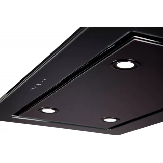 Takintegrerad köksfläkt  Swedluxury LYXOR svart glas|Standard Line