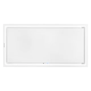 Premium line tak integrerad köksfläkt Swedluxury Pure vit  |linjär LED belysning