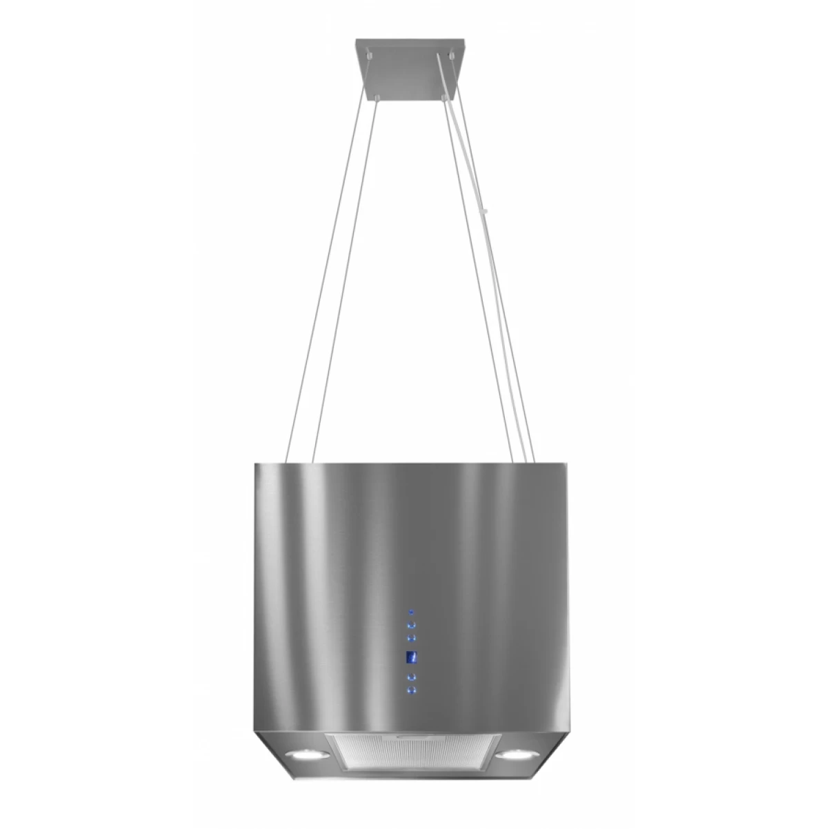 Vajerhängd fyrkantig köksfläkt 40cm rostfri|SWEDLUXURY|Samantha