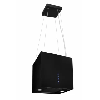 Vajerhängd fyrkantig köksfläkt 40cm svart|SWEDLUXURY|Samantha