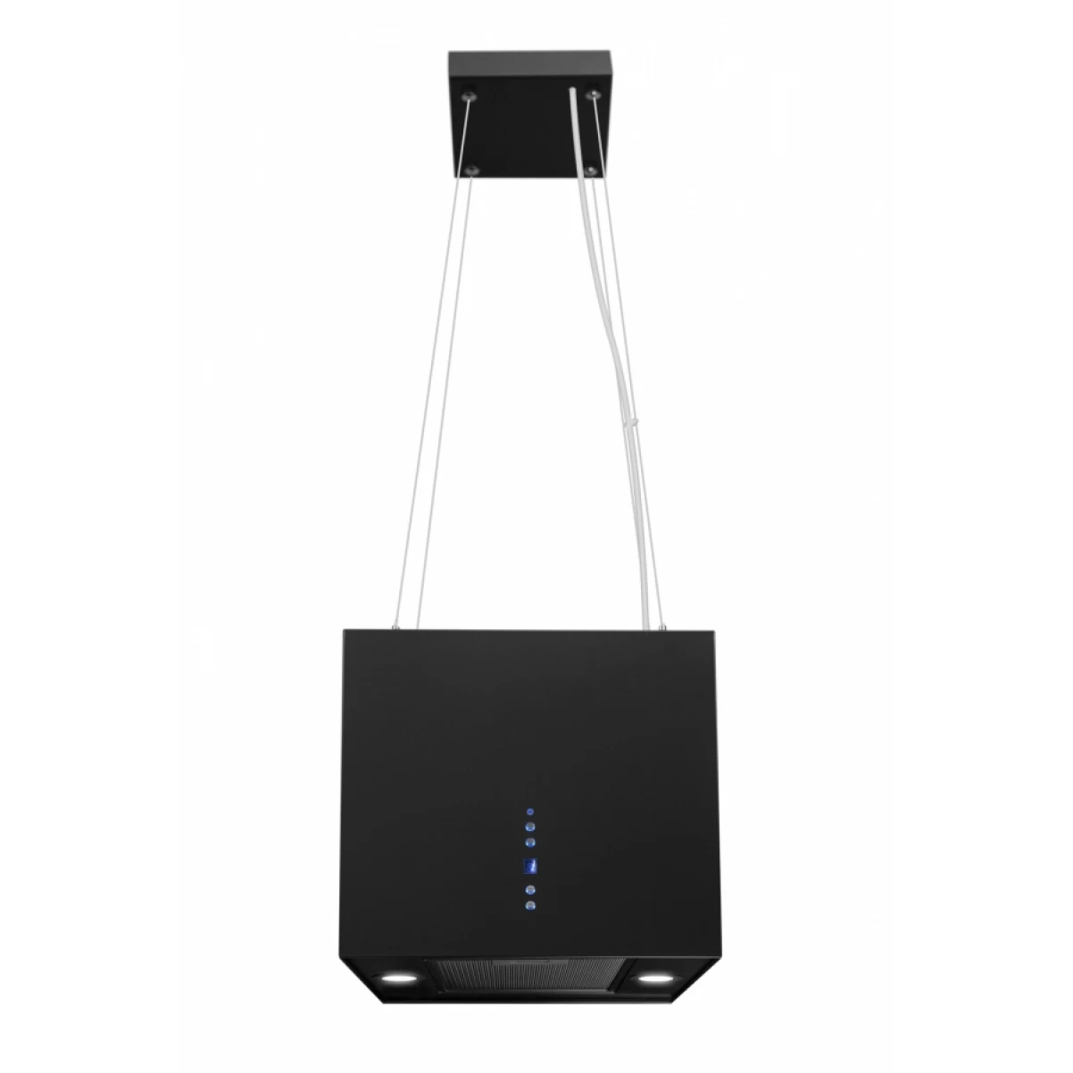 Vajerhängd fyrkantig köksfläkt 40cm svart|SWEDLUXURY|Samantha