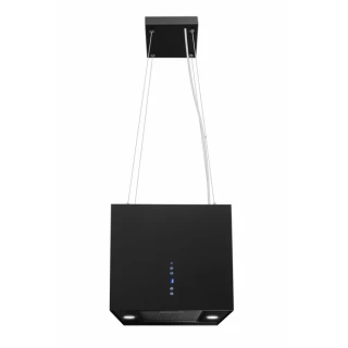 Vajerhängd fyrkantig köksfläkt 40cm svart|SWEDLUXURY|Samantha