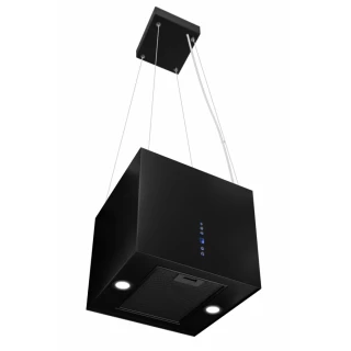 Vajerhängd fyrkantig köksfläkt 40cm svart|SWEDLUXURY|Samantha