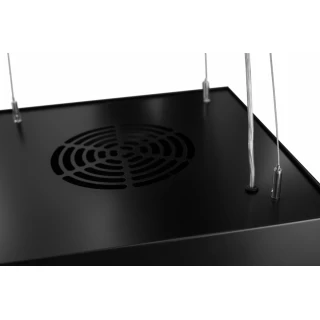 Vajerhängd fyrkantig köksfläkt 40cm svart|SWEDLUXURY|Samantha