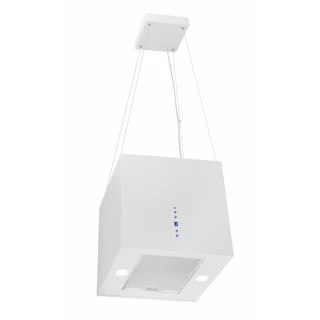 Vajerhängd fyrkantig köksfläkt 40cm vit|SWEDLUXURY|Samantha