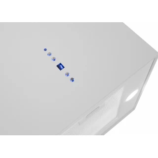 Vajerhängd fyrkantig köksfläkt 40cm vit|SWEDLUXURY|Samantha