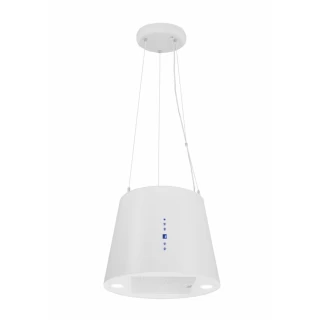 Vajerhängd cylinder köksfläkt 40cm vit|SWEDLUXURY|Vesuvius Xs