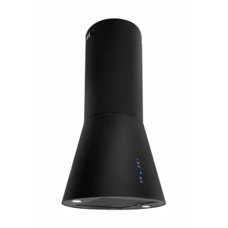 Frihängande cylinder köksfläkt 40cm svart|SWEDLUXURY|Vesuvius