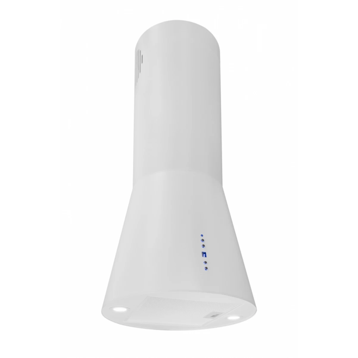 Frihängande cylinder köksfläkt 40cm vit|SWEDLUXURY|Vesuvius