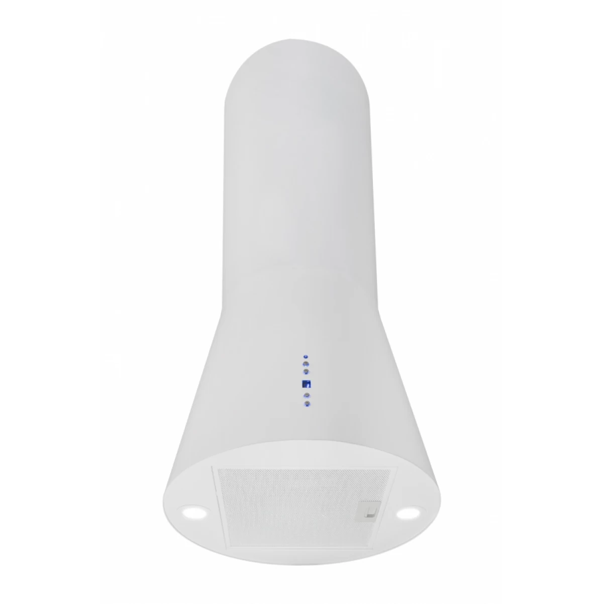 Frihängande cylinder köksfläkt 40cm vit|SWEDLUXURY|Vesuvius