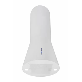 Frihängande cylinder köksfläkt 40cm vit|SWEDLUXURY|Vesuvius