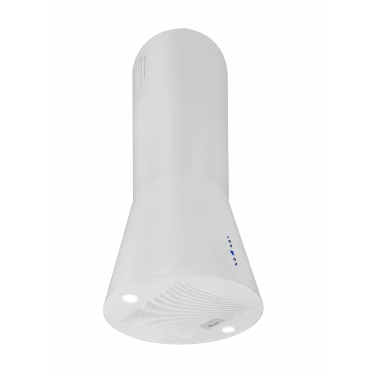 Frihängande cylinder köksfläkt 40cm vit|SWEDLUXURY|Vesuvius
