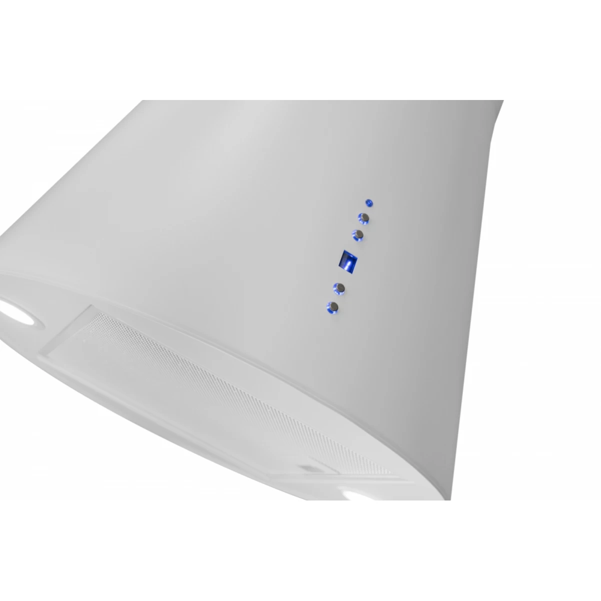 Frihängande cylinder köksfläkt 40cm vit|SWEDLUXURY|Vesuvius