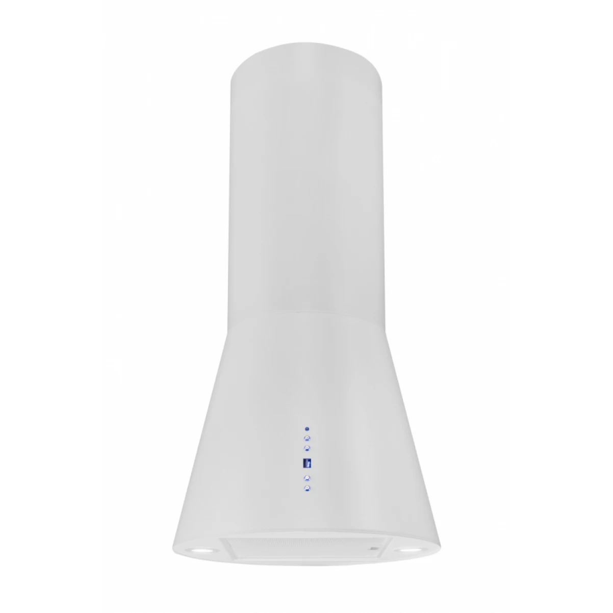 Frihängande cylinder köksfläkt 40cm vit|SWEDLUXURY|Vesuvius