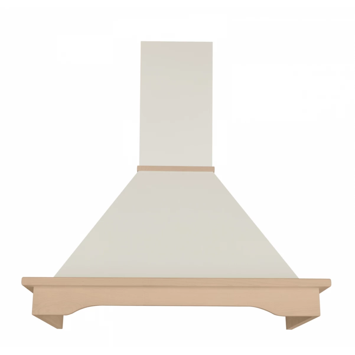 Vägghängd köksfläkt beige + bokträ list 60 cm / 90 cm|SWEDLUXURY|Vildmark