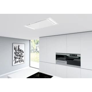 Takintegrerad köksfläkt  Swedluxury ZETA vit |Premium Line