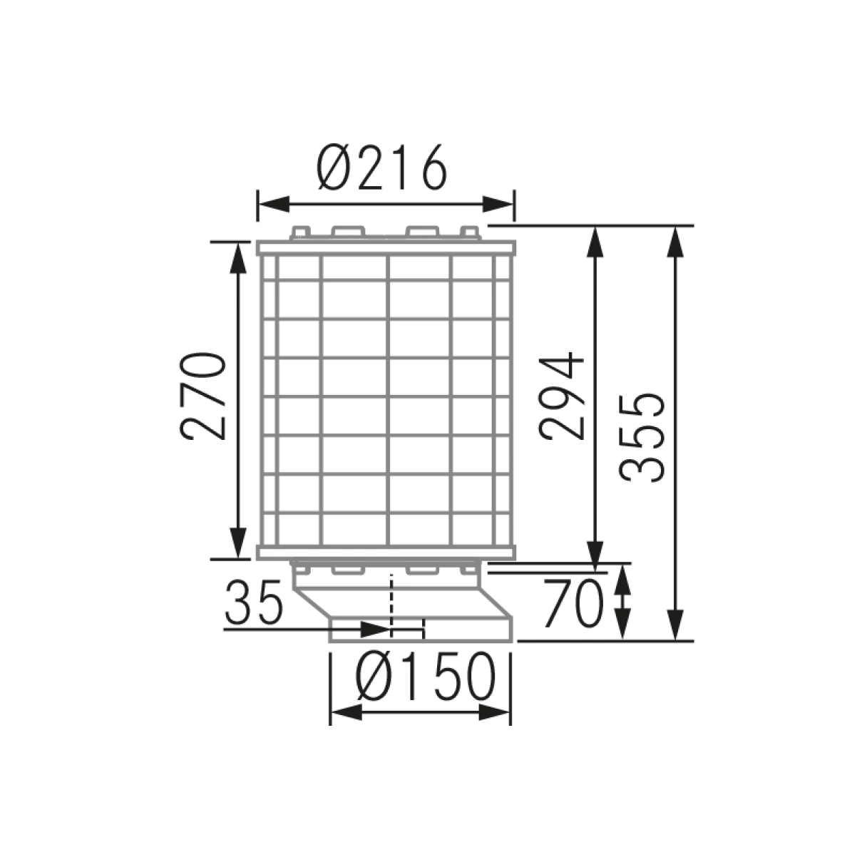 Swedluxury Premium Plasma filter runt Q2